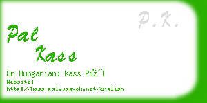 pal kass business card